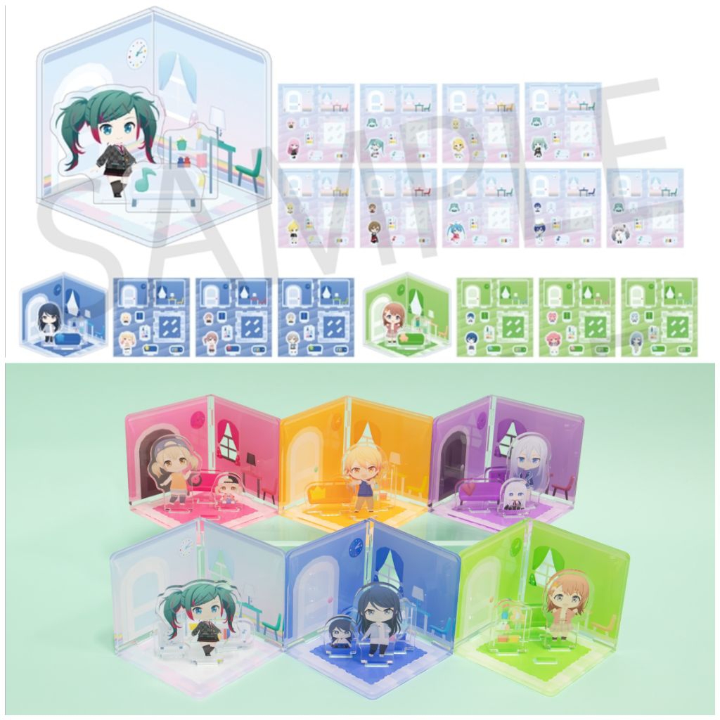 [PO] Project Sekai My Sekai Diorama standee & Plush ver. Acrylic Figure