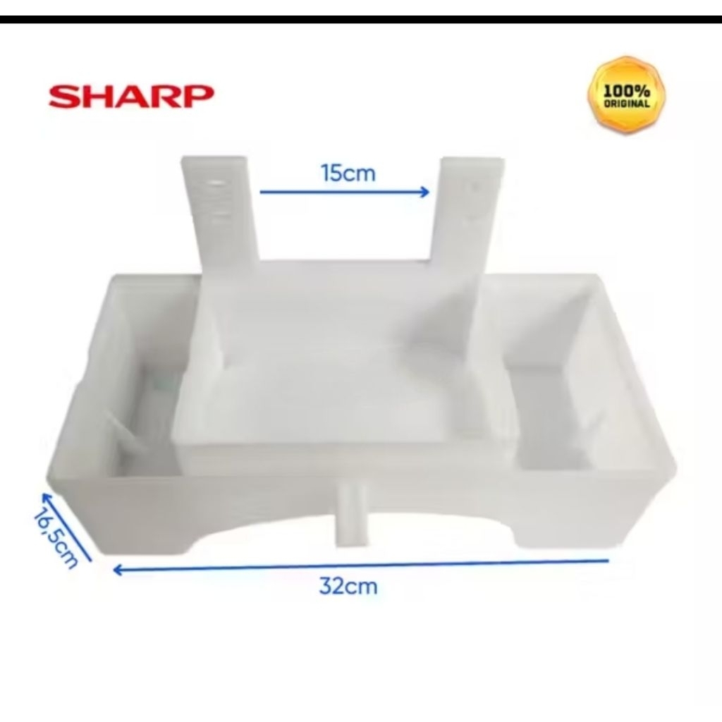 PENAMPUNG / DRAIN PAN AIR PEMBUANGAN KULKAS SHARP 2 PINTU SJ-236 ORIGINAL BARU