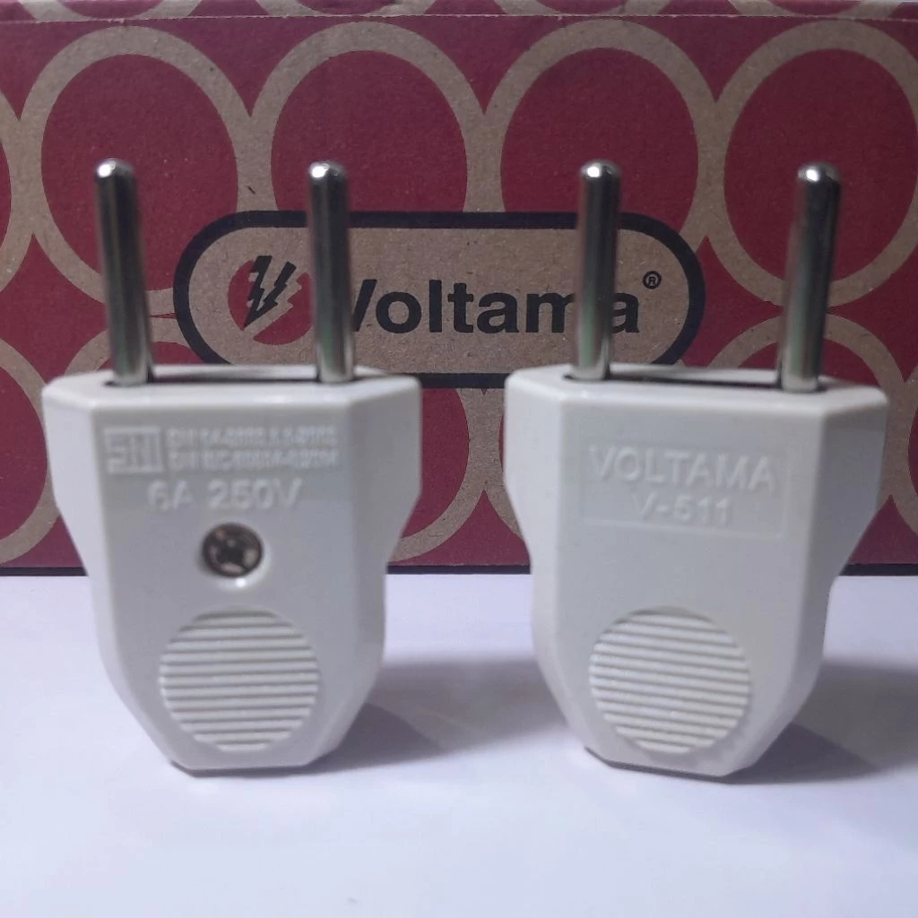 Voltama Steker Gepeng Bakelite Tahan Panas 6A