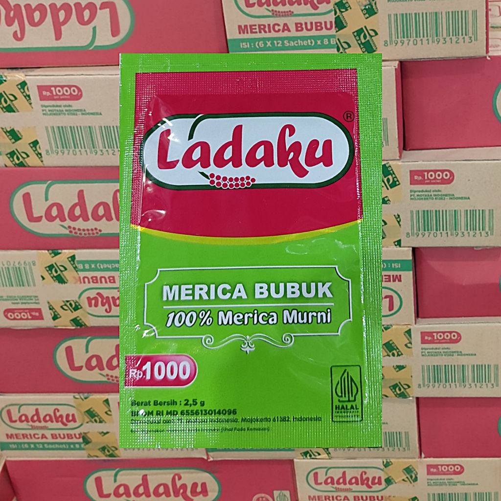 Ladaku Merica Bubuk 1 DUS isi 576 PCS