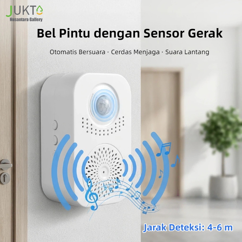 JUKTA [COD] Bel Pintu Sensor Gerak Otomatis / Alarm Selamat Datang untuk Toko & Minimarket