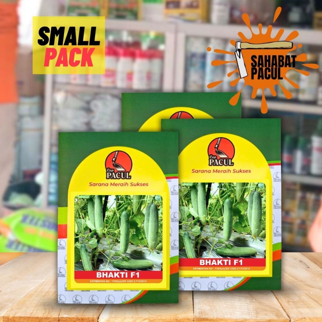 Benih timun Bhakti F1 Cap Pacul Kemasan 160 Biji