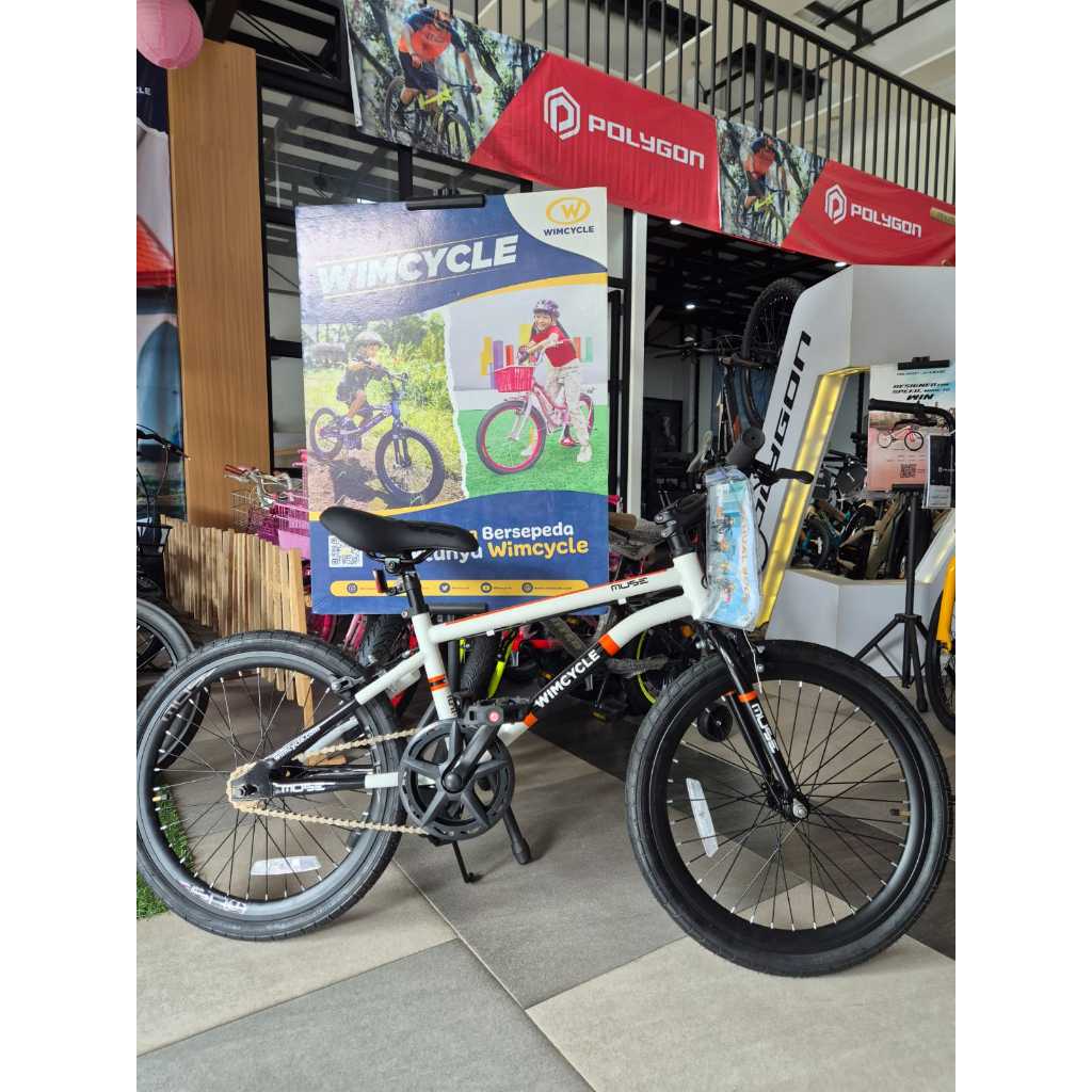 wim cycle wimcycle muse 20 inch usia 6 - 8 tahun sepeda anak fixie