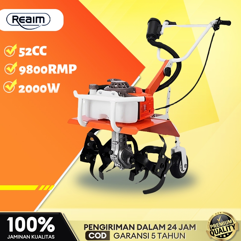 REAIM Cultivator Mini Tiller Bensin Mesin Traktor Sawah/Cultivator,Cultivator mini/Culticator mini t