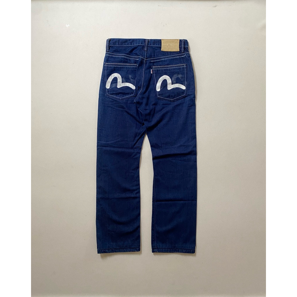 Vintage evisu selvedge denim jeans blue indigo