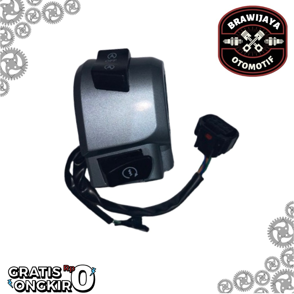 BRAWIJAYA - holder kanan saklar sein klakson starter tombol stater sen klakson all new Scoopy 2021 2