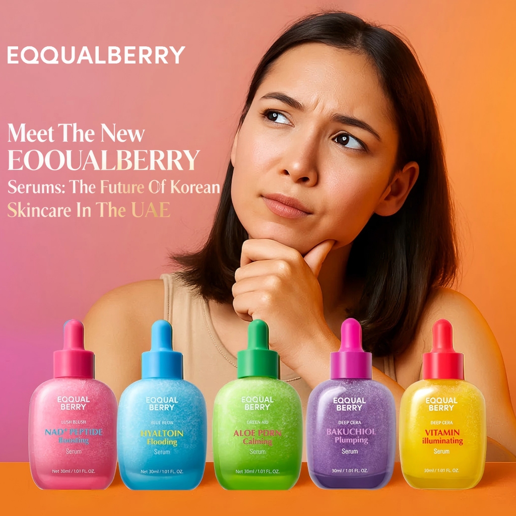 EQQUALBERRY Bakuchiol Plumping Face Serum 30ml / EQQUALBERRY Vitamin Illuminating Serum 30ml / EQQUA