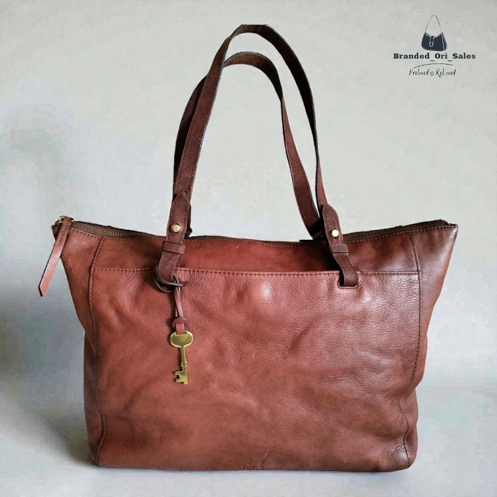 TAS TOTE RACHEL FOSL BROWN LEATHER BAG
