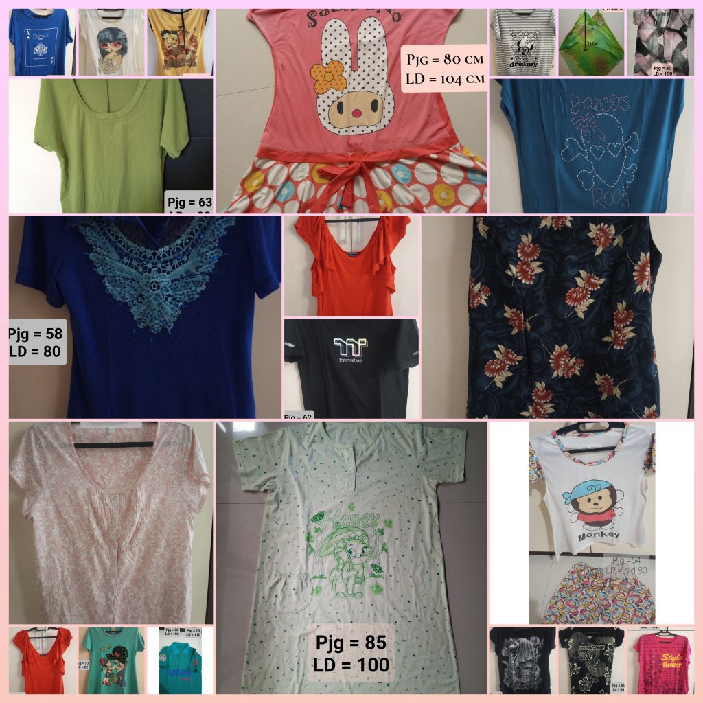 GROSIR BAJU KAOS ATASAN Daster WANITA