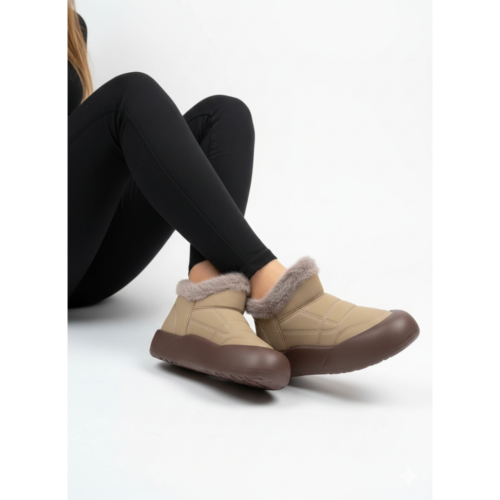 Sepatu Boots Winter Wanita Bulu Hangat Anti Air / Waterproof Salju Musim Dingin Korea ZS-2