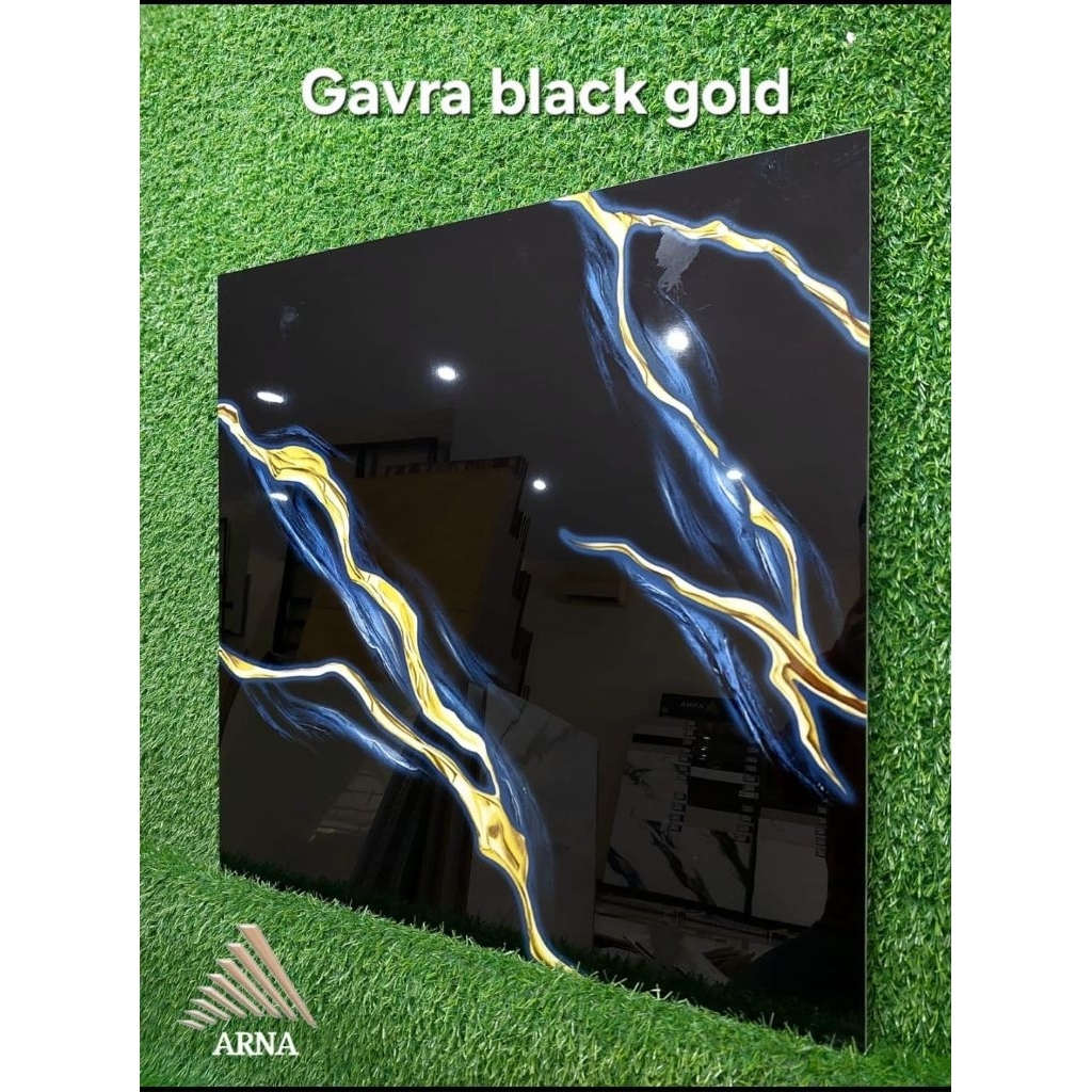 Granite Lantai/Dinding 60x60 Gavra Black Gold