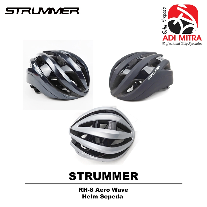 Strummer RH-8 Aero Wave Cycling Helmet Helm Sepeda