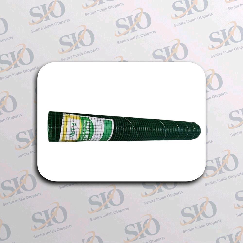 Kawat Loket Jaring / Pagar Gulungan Dilapisi PVC Hijau Anti Karat Mesh Wire Kuat 1/2" Panjang 10M Or