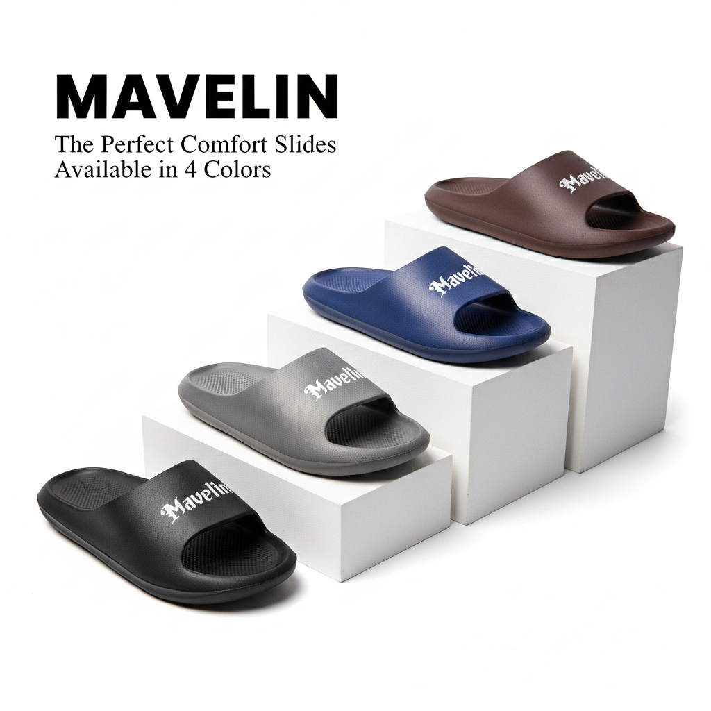 Mavelin Axel -  Sandal Slop Pria Sendal Slide Slip on Pria Casual Sandal Pria Dewasa