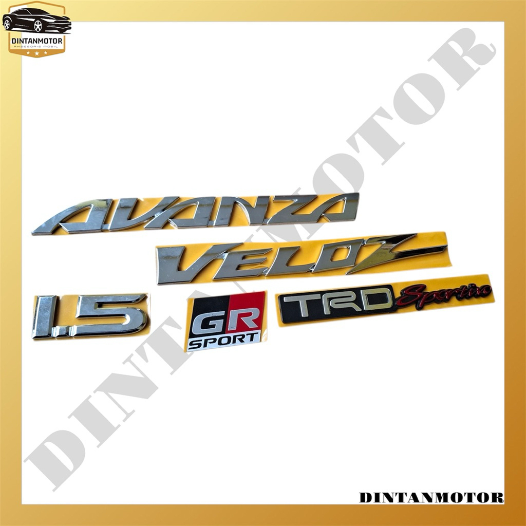 Emblem Avanza Veloz emblem tulisan bagasi belakang avanza veloz logo lambang bagasi belakang