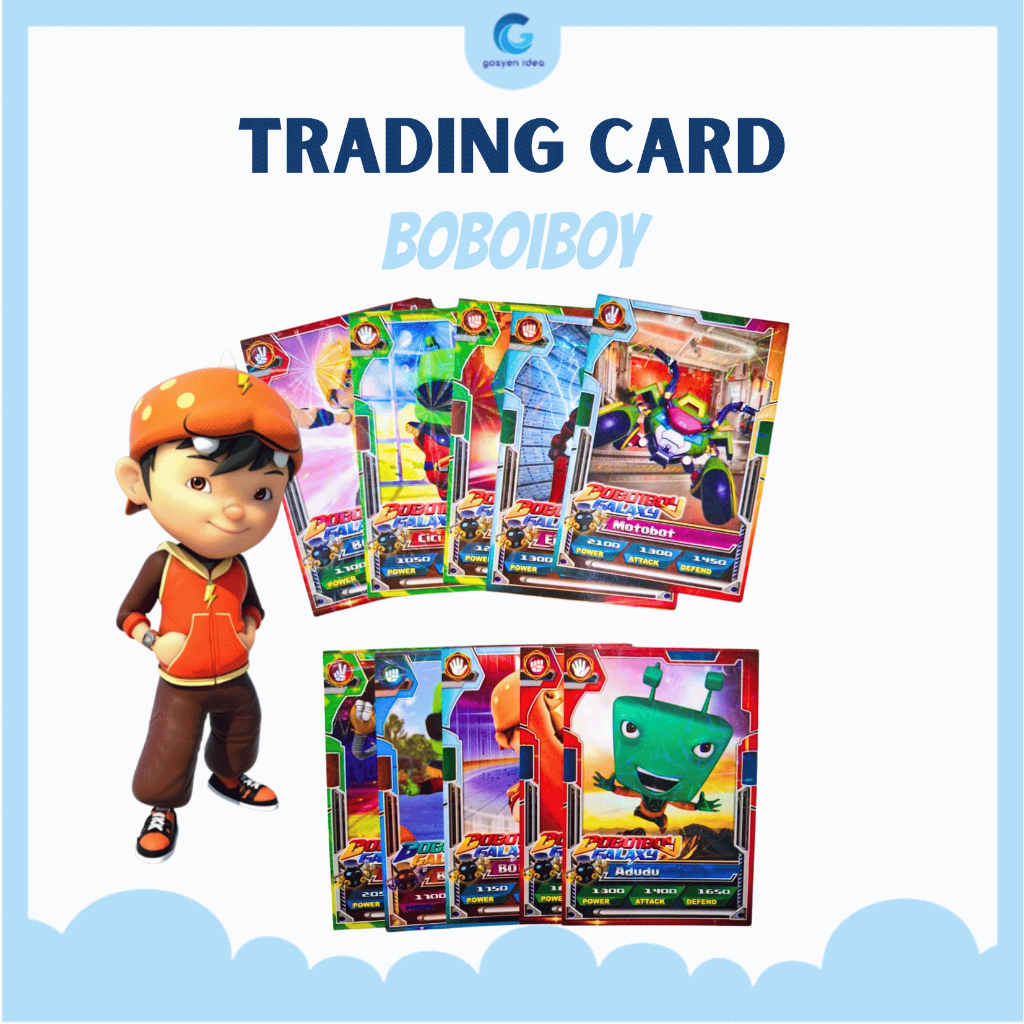 Trading Card BoboiBoy Mainan Kartu Anak BoboiBoy