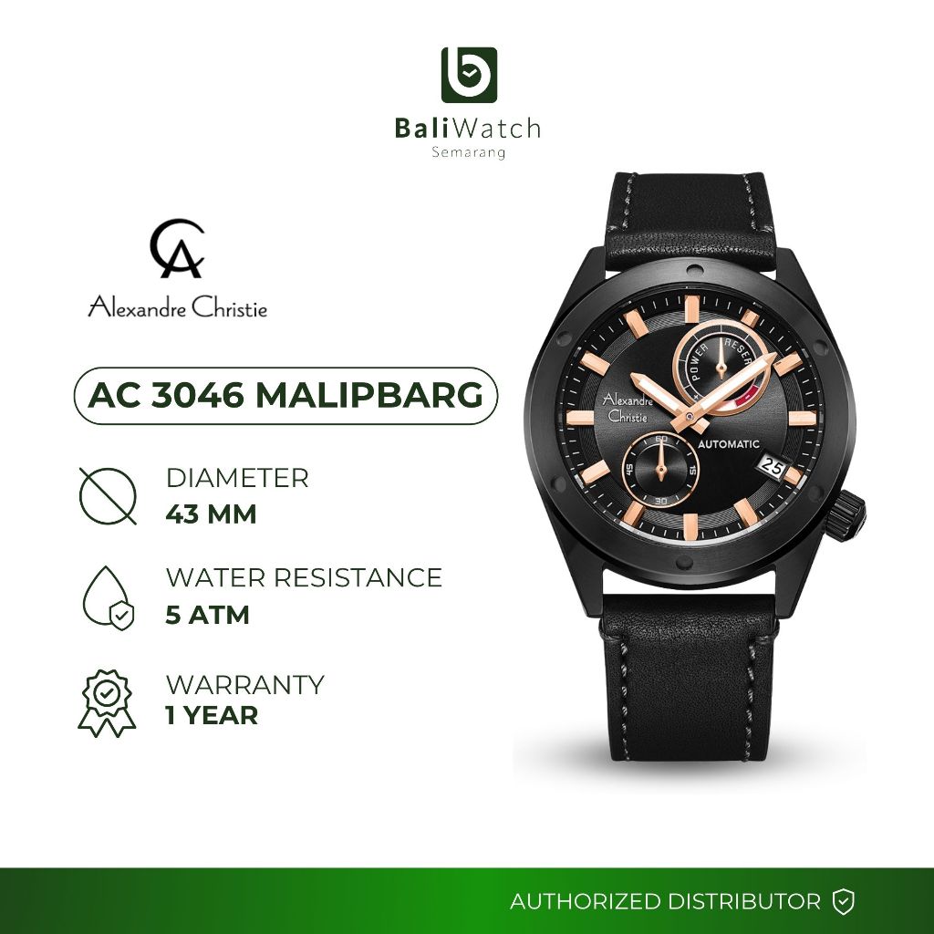 Alexandre Christie AC 3046 MALIPBARG Jam Tangan Pria