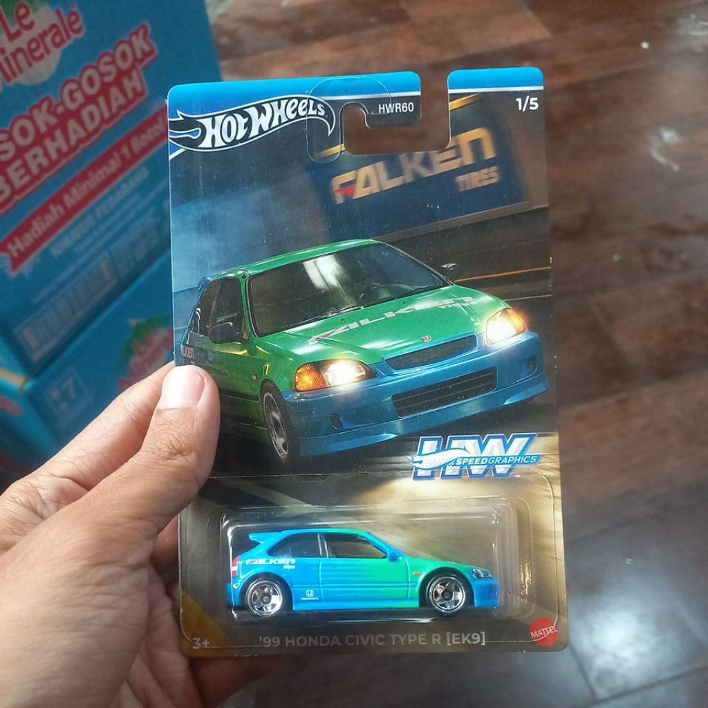 Hotwheels Honda Civic 99 Type-R EK-9