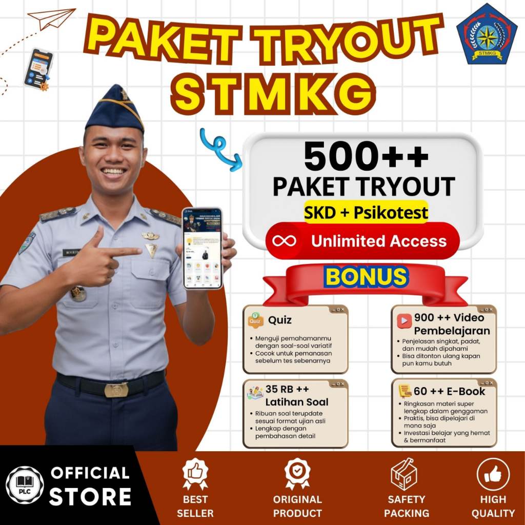 PLC - Tryout Online STMKG 2026 – Aplikasi CAT Online, Tryout & Akun Belajar Lengkap