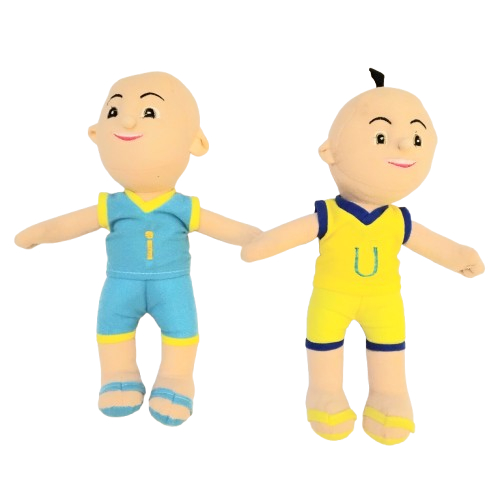 Boneka karakter Upin Ipin satu set Boneka karakter Boneka upin Boneka ipin | 11680  TERMURAH]