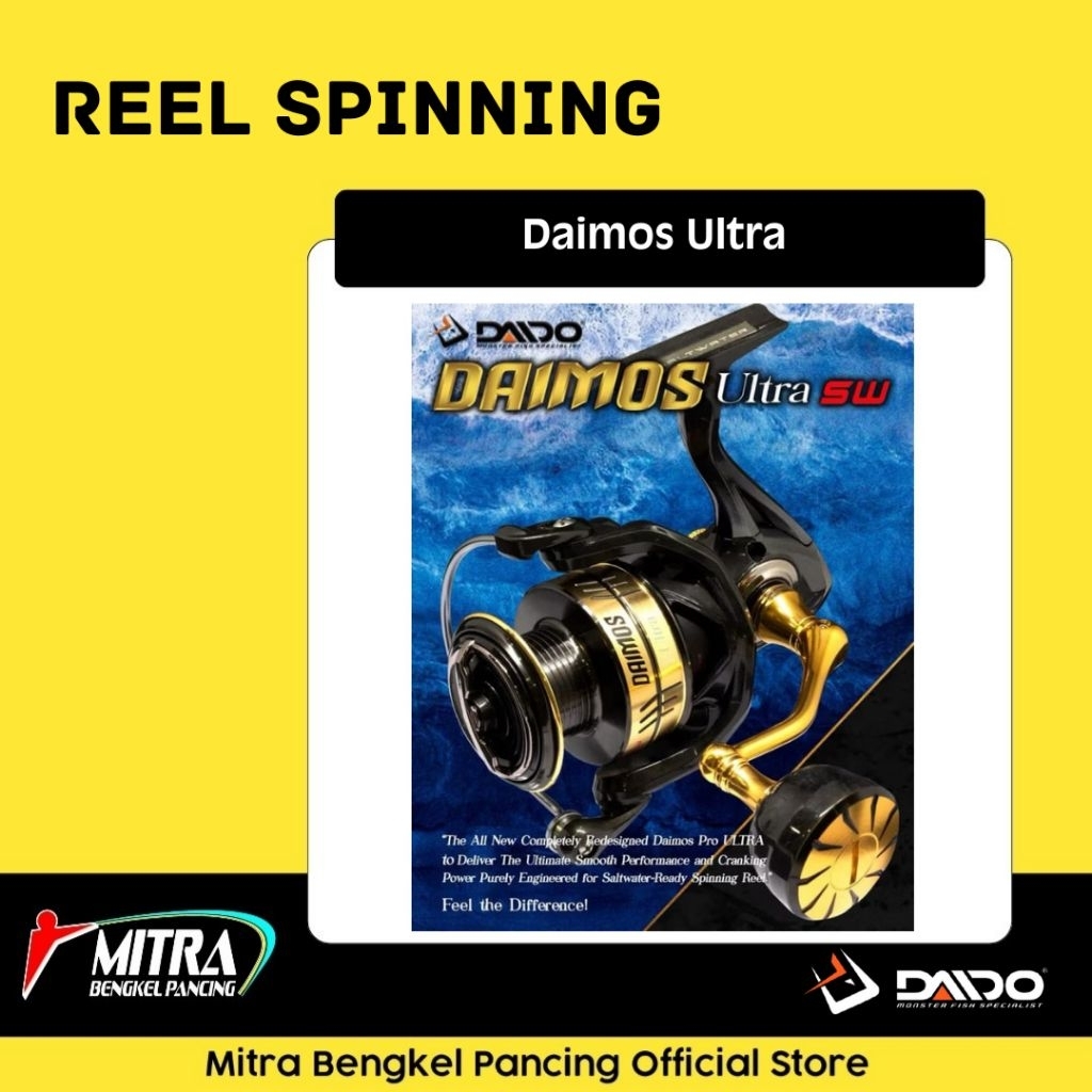 Reel Daido Daimos Ultra 1000 - 6000HS Spinning Reel Pancing Original