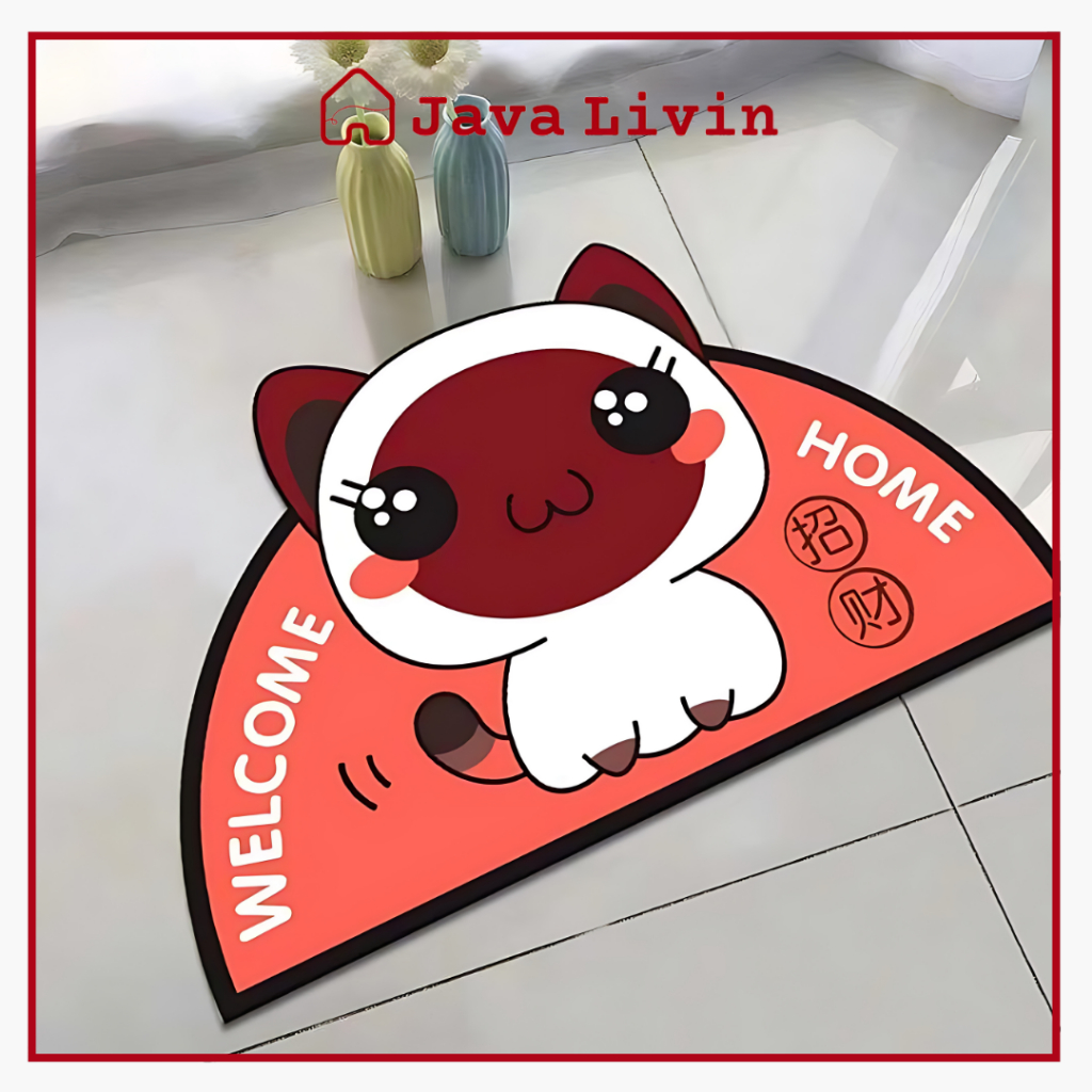 JAVALIVIN Keset Karakter Single Dapur Kamar Mandi Kamar Tidur  / Karpet Lantai Karakter Single / Kit