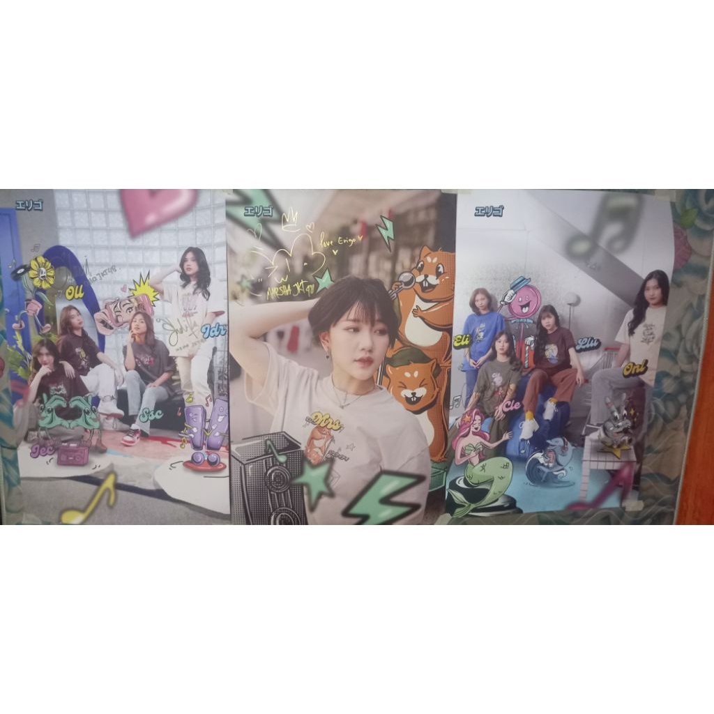 Poster Top Spender Erigo X JKT48 Bertanda Tangan Basah Limited