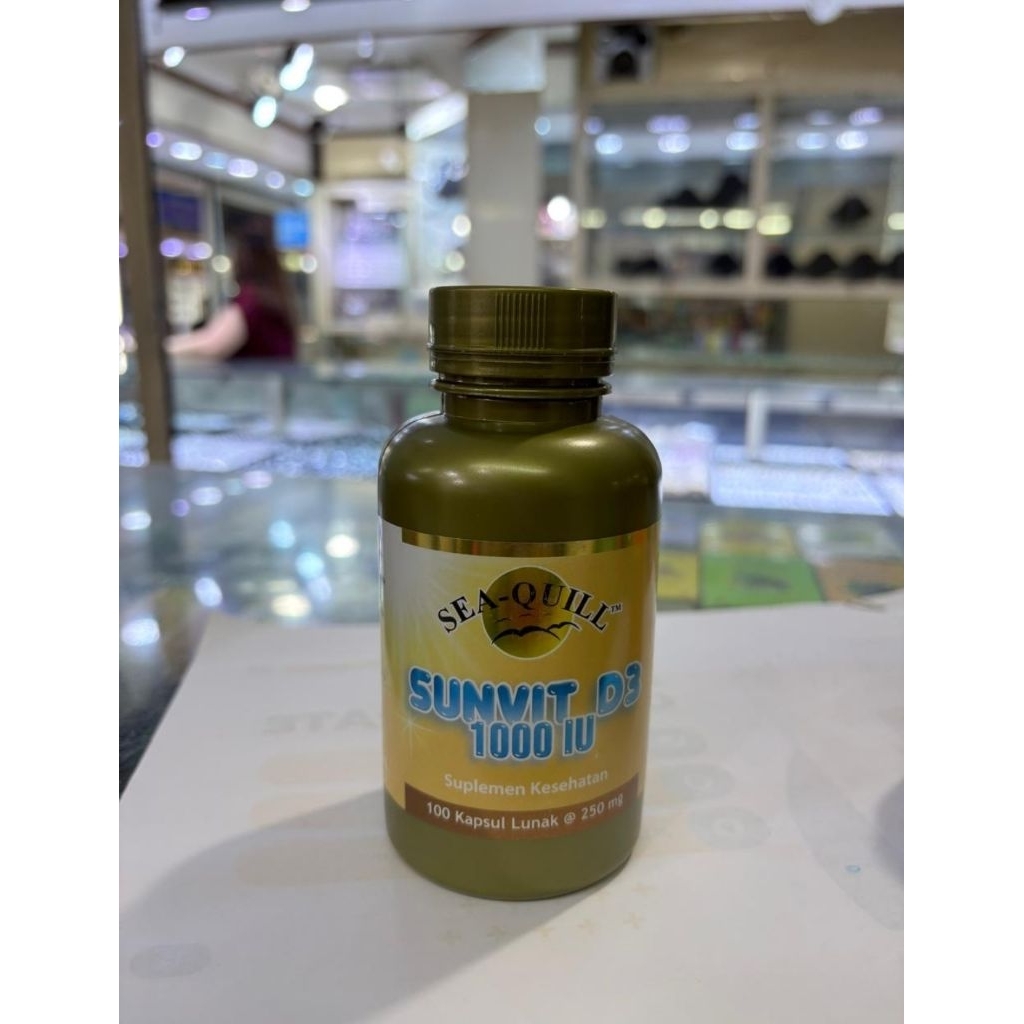 Seaquill Sunvit D3 1000IU Isi 100 Sofgel Tulang,Imun