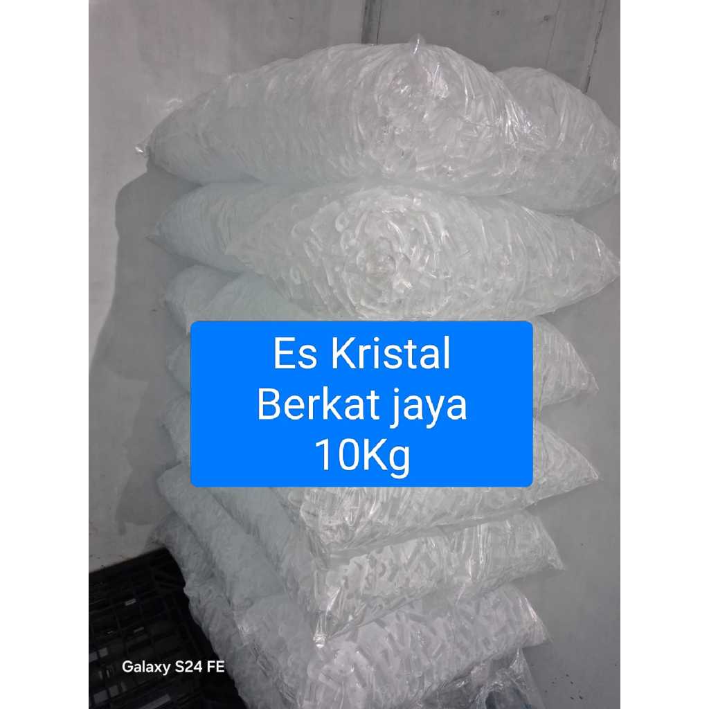 [ 10KG ] Ice Tube Es Batu Kristal 10KG Es Kristal Berkat Jaya (Pademangan Jakarta Utara)