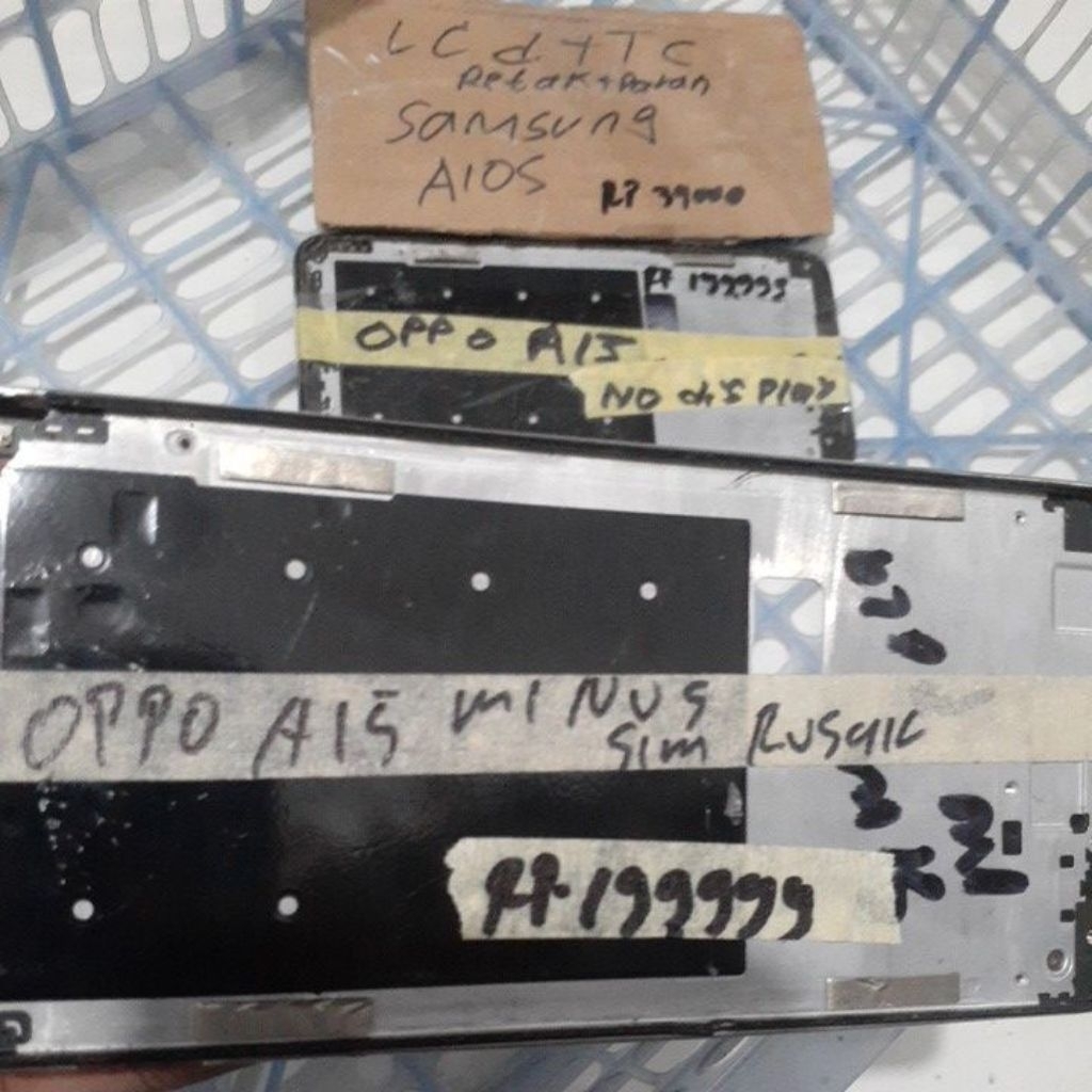 Mesin Hp OPPO A15 kondisi mesin minus conector sim card rusak
