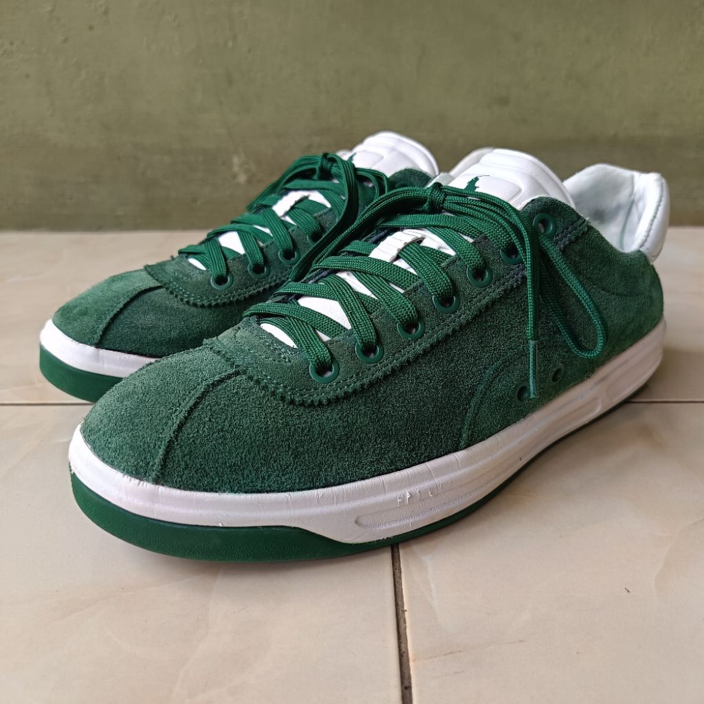 SEPATU POLO RALPH LAUREN SUEDE GREEN SEPATU CASUAL SNEAKERS