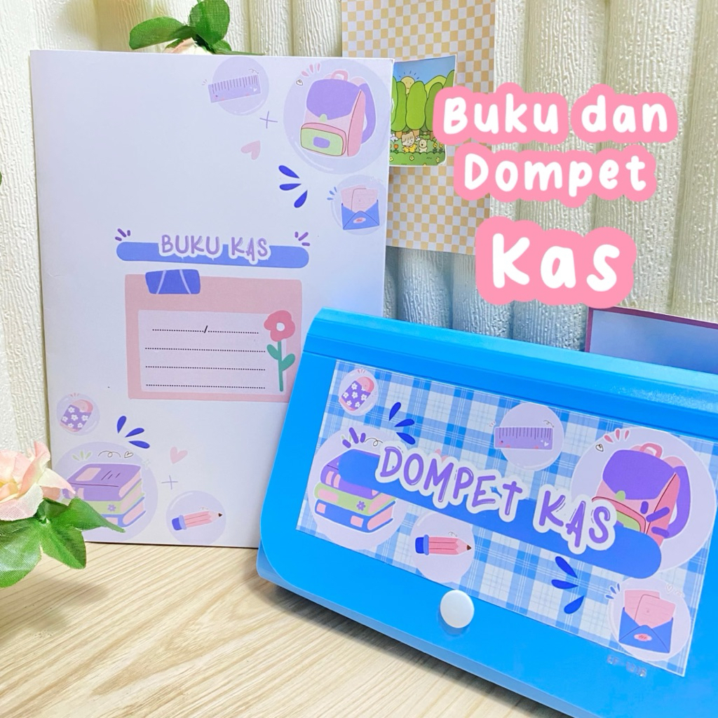 Buku Kas dan Dompet Kas Aesthetic Bendahara Kelas Ekskul Organisasi dll