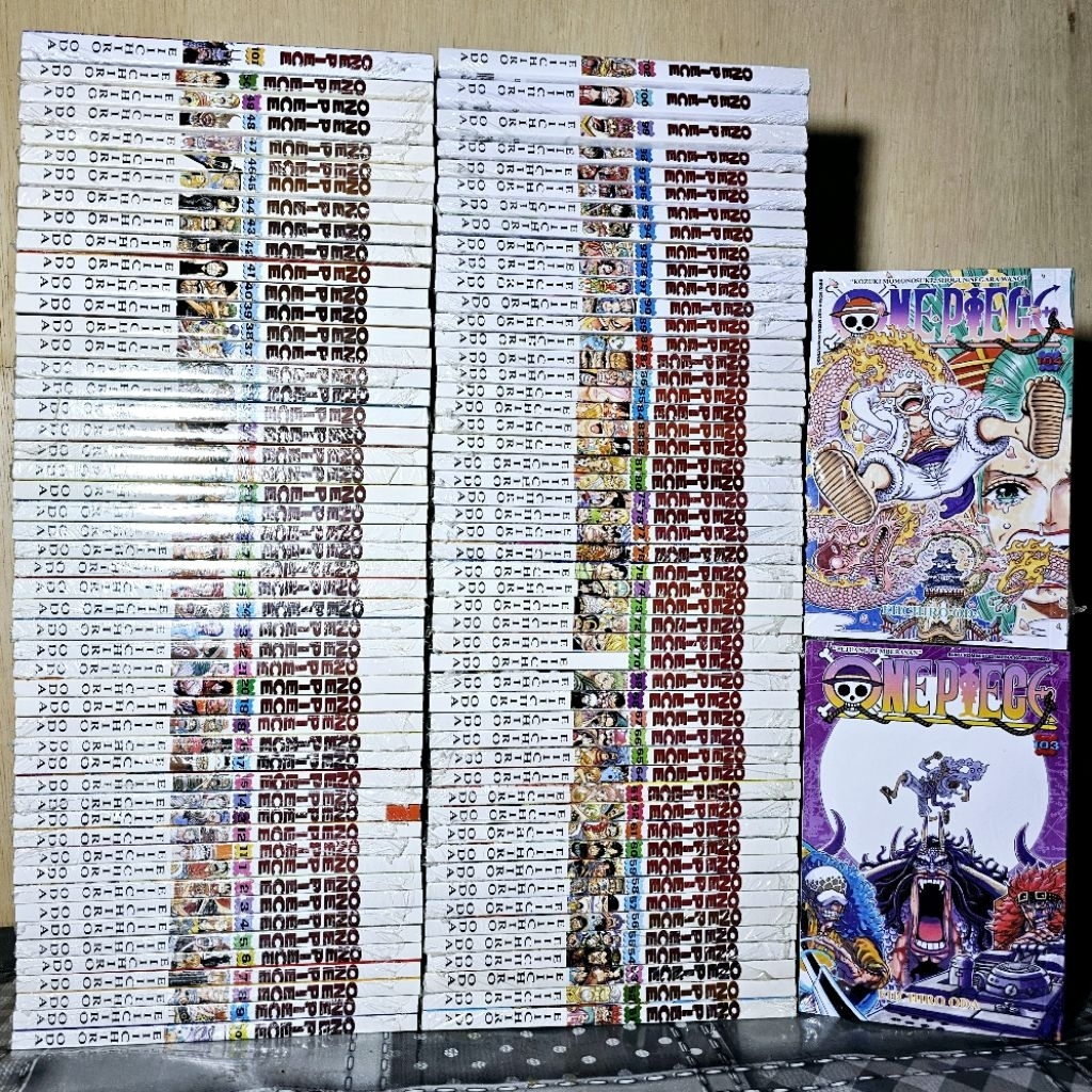 Komik one piece 1-108 fullset bonus 3 komik