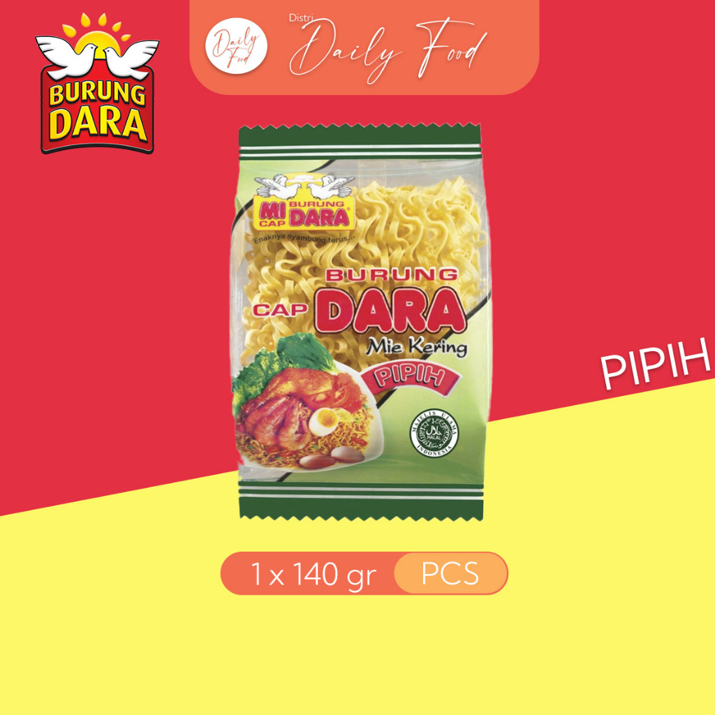 Mie Burung Dara Pipih - 1 & 5 Pcs | Mie Burung Dara | Mie Kering Pipih