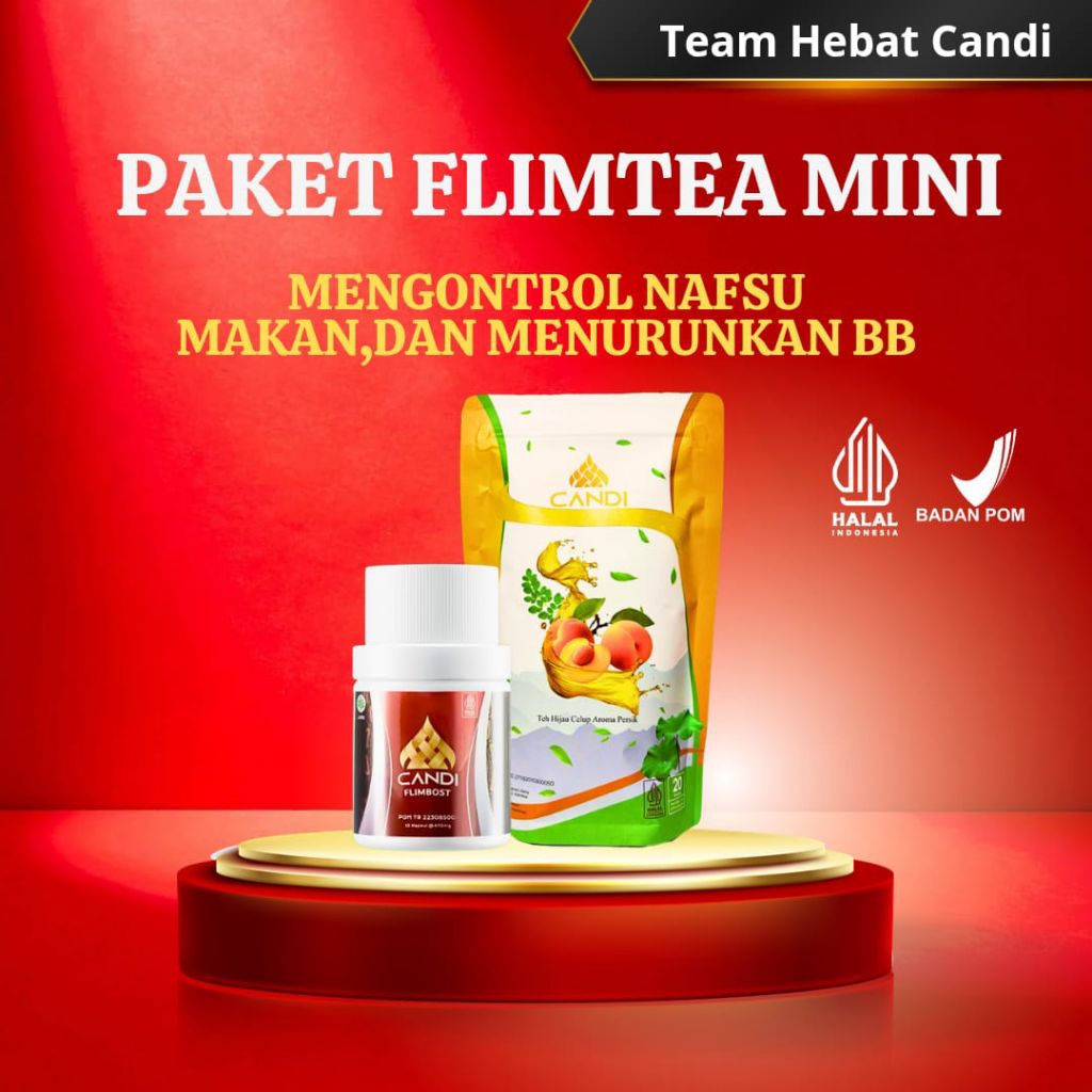 paket flimtea mini obat pelangsing badan penurun berat badan pembakar lemak alat pelangsing badan