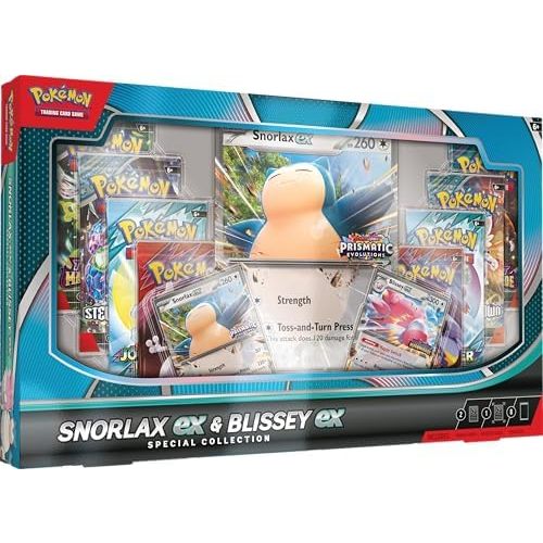 Pokemon TCG: Snorlax ex & Blissey ex Special Collection (2 Foil Promo Cards, 1 Oversize