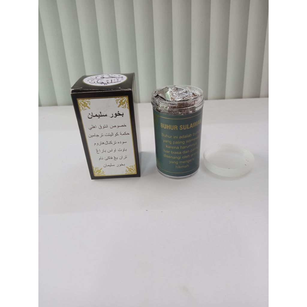 BUKHUR SULAIMAN ASLI ISI HITAM SERBUK LENGKET wewangian aroma terapi pengharum ruangan