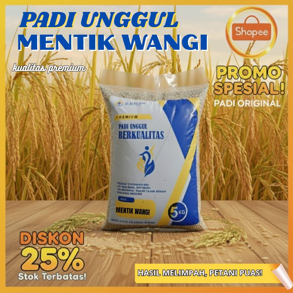 padi mentik wangi kemasan 5kg bibit unggulan
