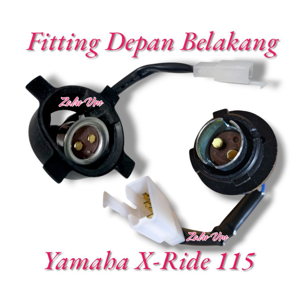 kabel fitting lampu depan belakang yamaha xride 115 piting lampu xride 115 depan belakang