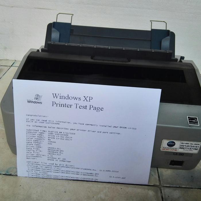 Printer Epson lx310 dotmatrix second printer lx310 bekas