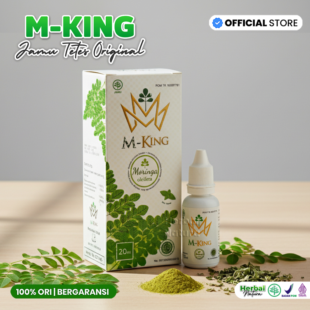 M-KING Jamu Tetes Herbal Moringa King 100% Original