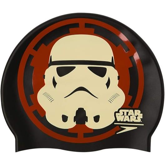 ORIGINAL TOPI RENANG ANAK SPEEDO JUNIOR SLOGAN PRINT CAP STAR WARS STROMTROOPER