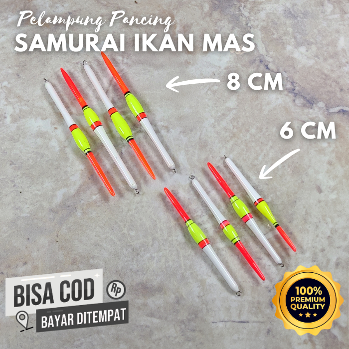 Pelampung Pancing Ikan Mas Model Samurai Kecil Panjang | Kumbul Ikan Mas Samurai Sensitif