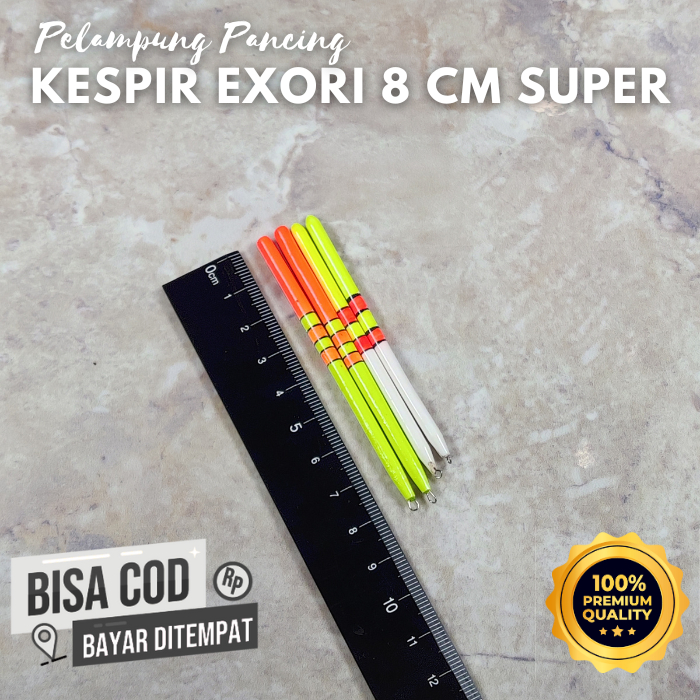 Pelampung Pancing Kespir Exori (Motif Cerah) Kambangan Pensil Ringan - Super Sensitif