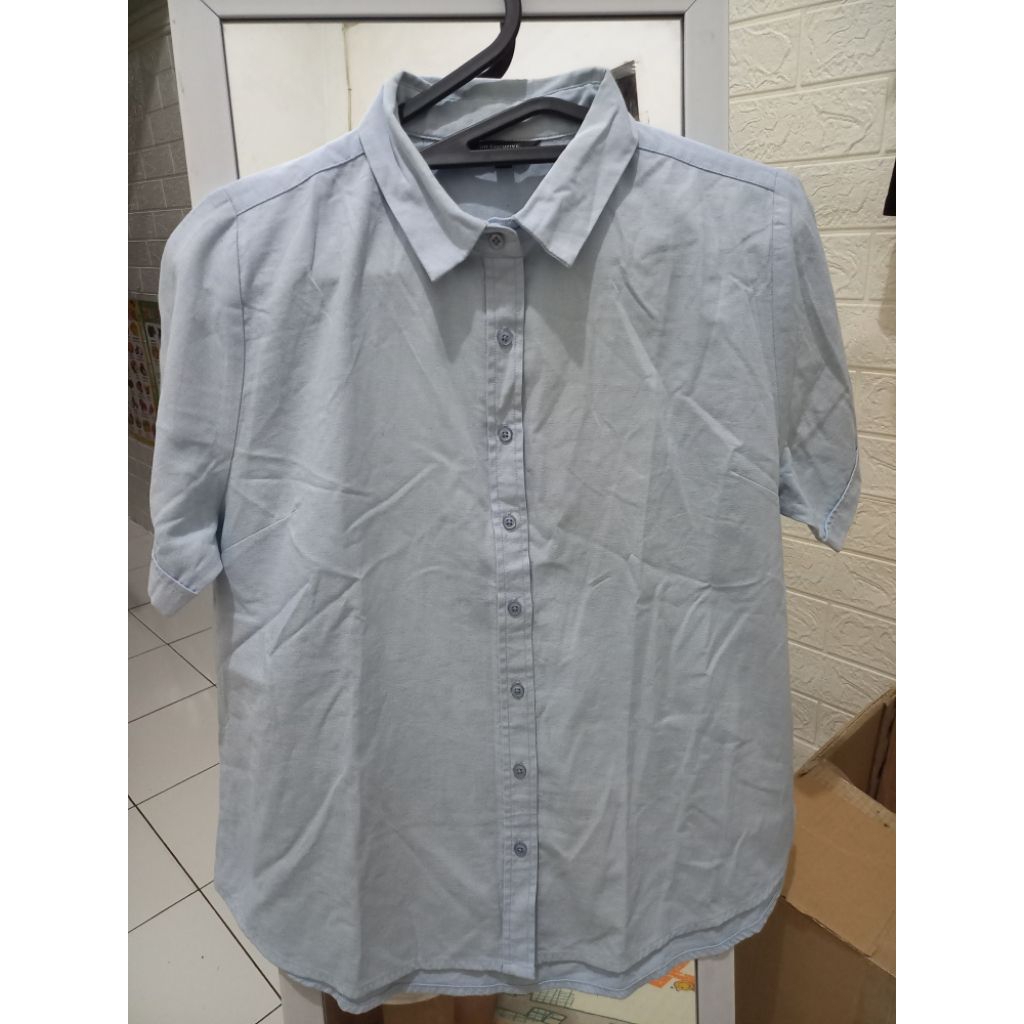 Kemeja pria kemeja wanita the Executive baby blue