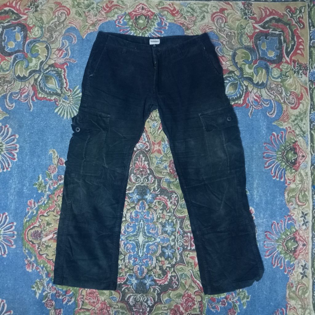 Celana Kargo Corduroy Pria thanksinsomnia Size 32 – Celana Panjang Cargo Bahan Corduroy Tebal