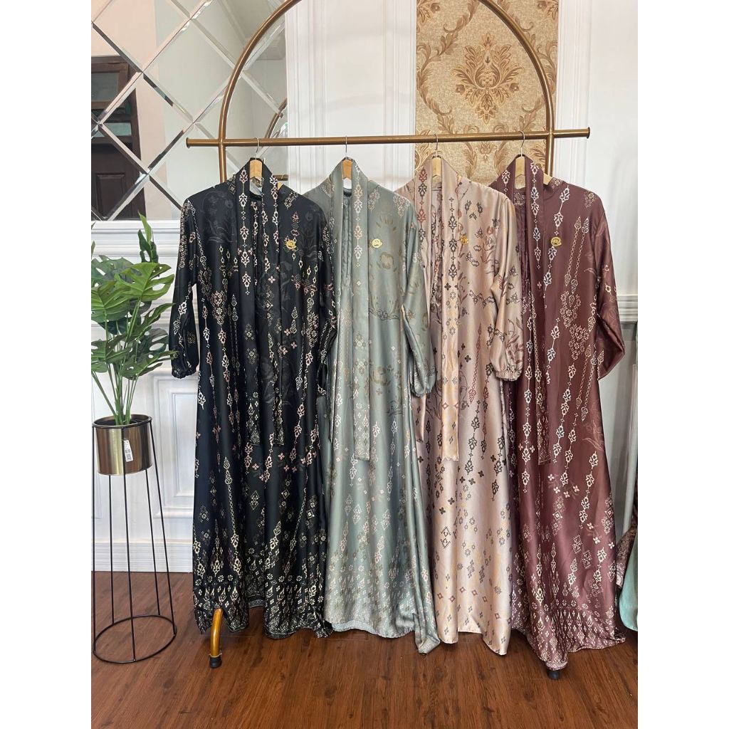 batik yina//dress dewasa gamis Dior silk