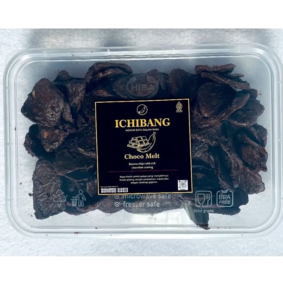 Ichibang - kripik pisang lumer | kripik pisang rasa coklat | kripik pisang lumer rasa coklat | kripi