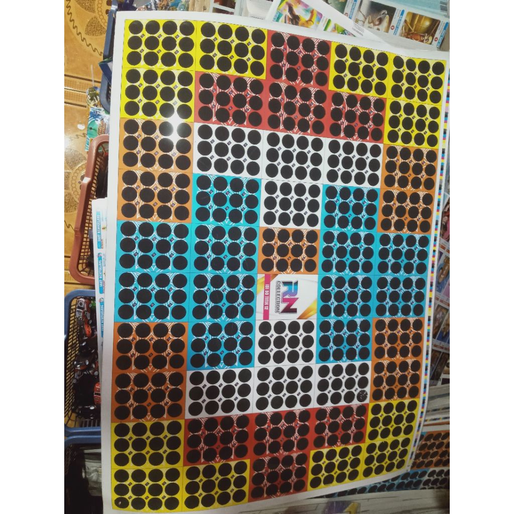 1 lembar gosokan bom 12 titik