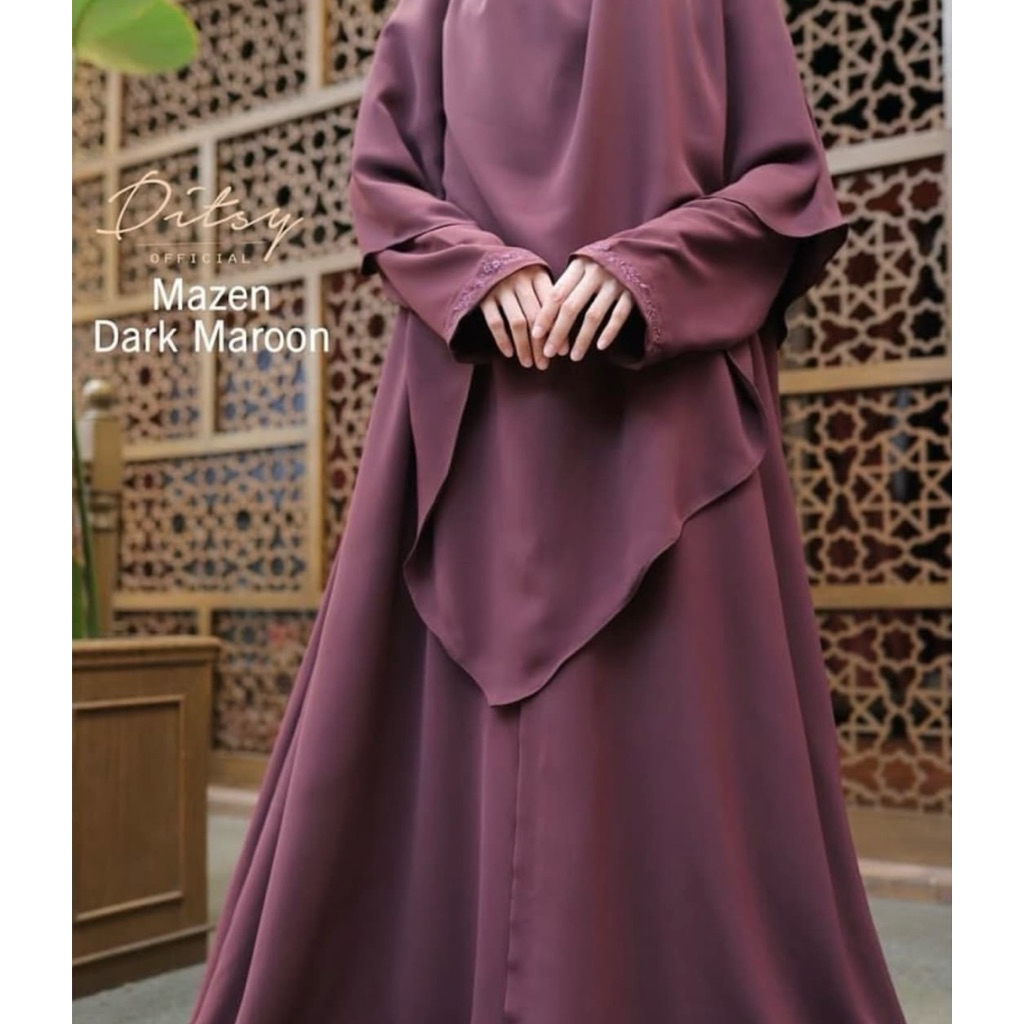 PRELOVED LORELIE DARK MAROON SIZE XL BY DITSY MOSLEM